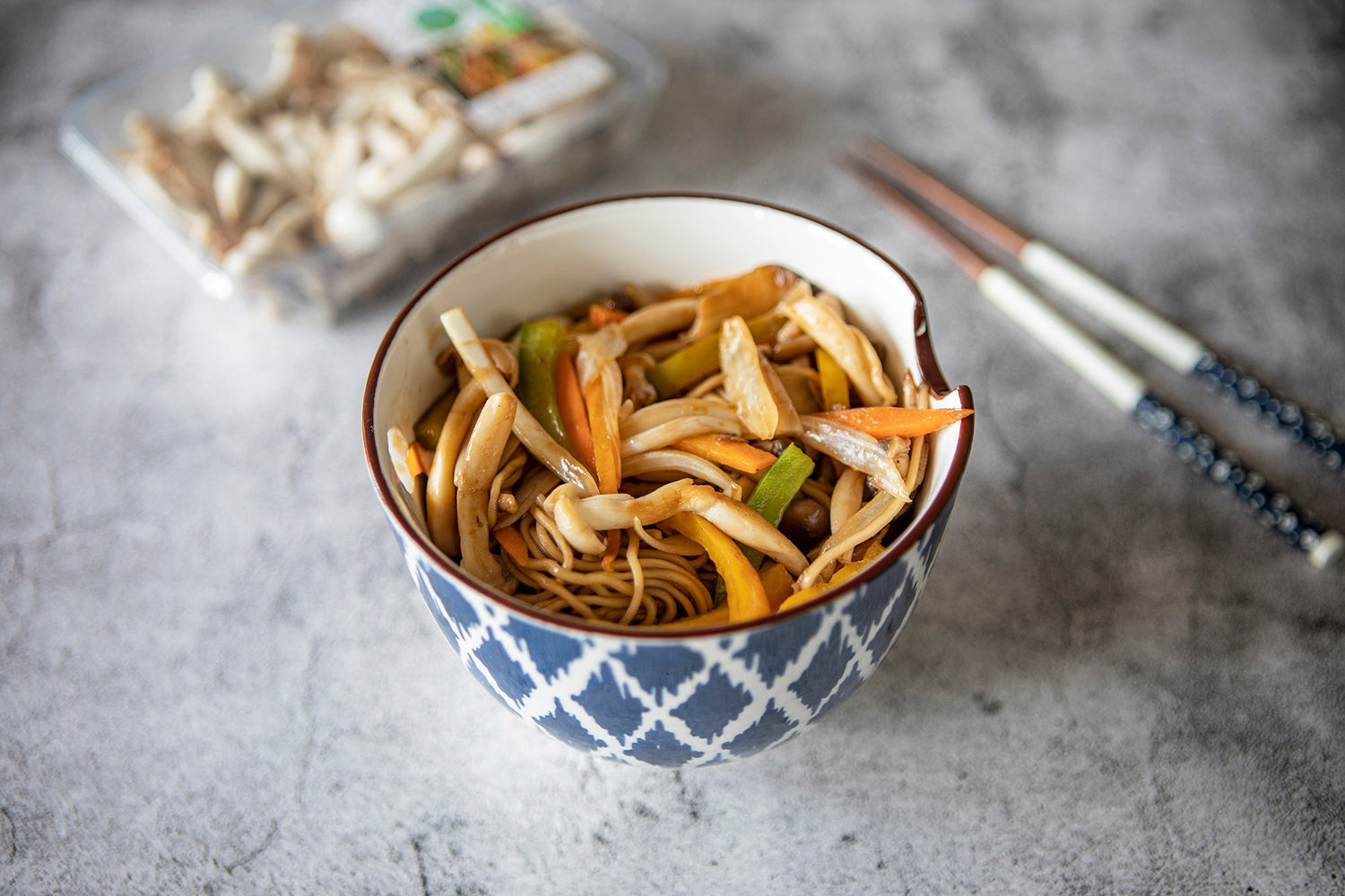 Yakisoba con setas wok Laumont